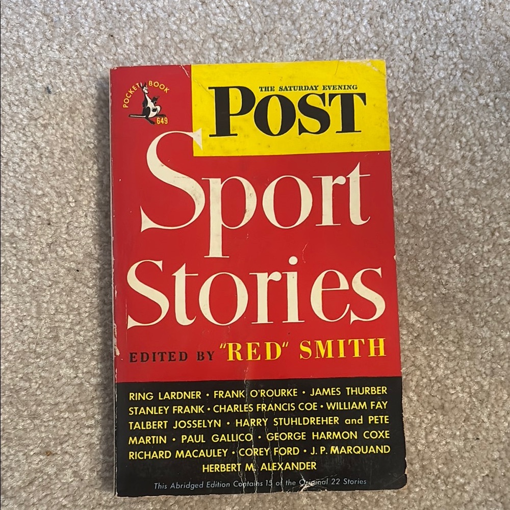 Vintage Post Sport Stories Book